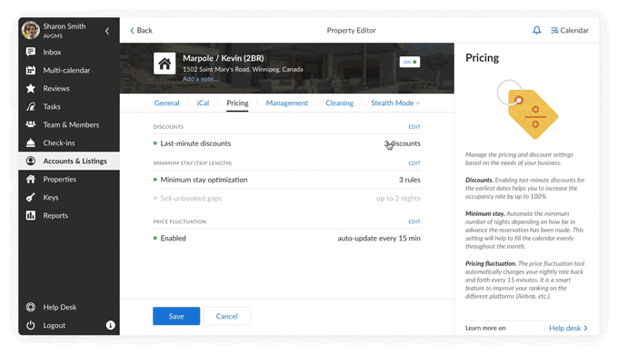 short-term rental pricing