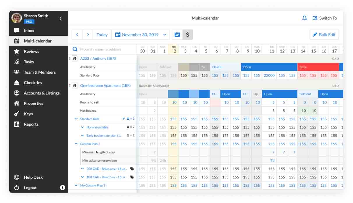 Booking.com rates management