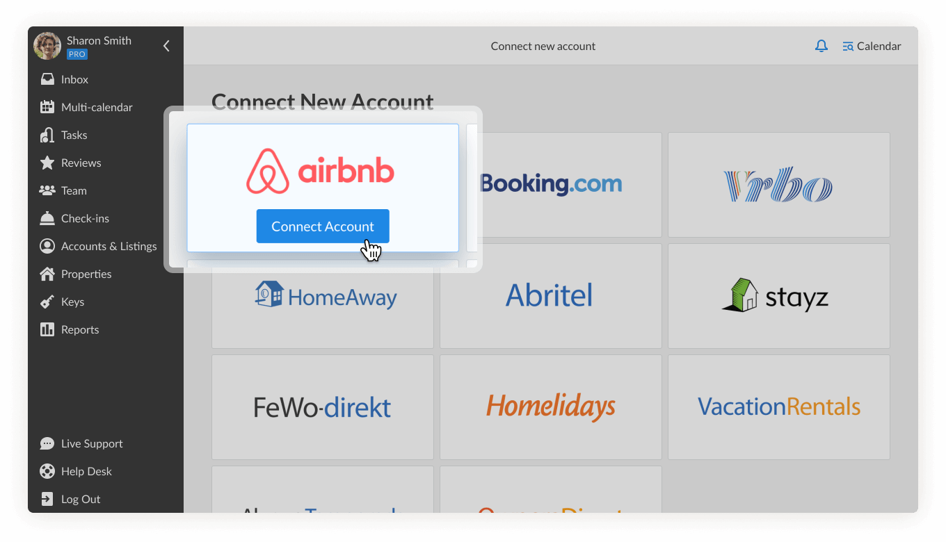 Connection of the accounts to iGMS