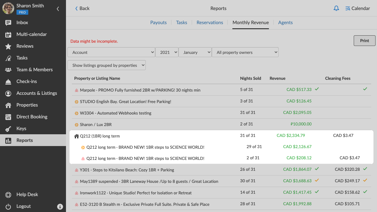 iGMS Reports Monthly Revenue