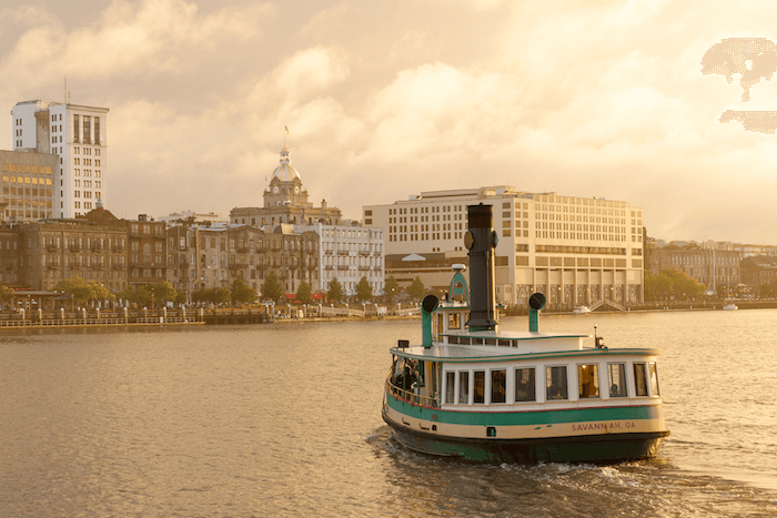 Gorgeous views on a Savannah ferry